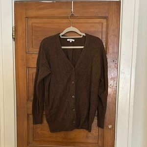 Madewell Brown Wool Cardigan
